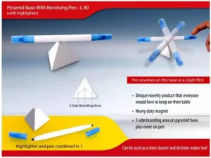 L90 Pyramid Stand With Revolving Pen & Highlighter