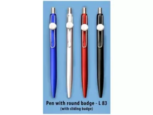 L83 Pen With Round Badge