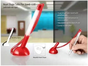 L81 Heart Shape Table Pen Stand