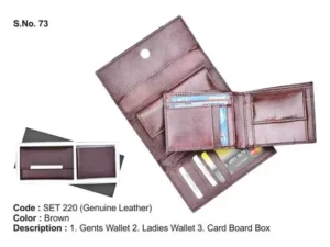 Ladies & Gents Wallet Gifts Set 4A