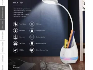 Xech T2 Torch Lamp With Pen Stand & Bluetooth Speaker