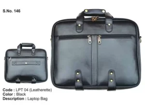 Leatherette Bag With Logo