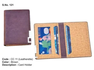 Leatherite Curved Business Card Holder