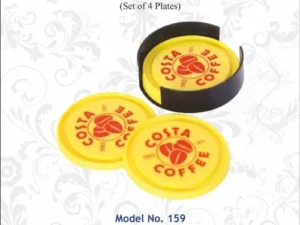 Logo Plastic Coaster Sets