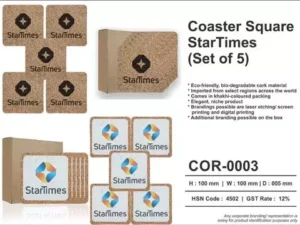 Square Cork Coaster Sets