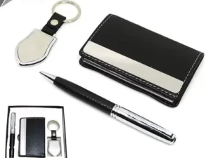 Premium Keyring Pen & Card Holder Set