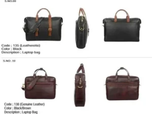 Pure Black Leather Bag