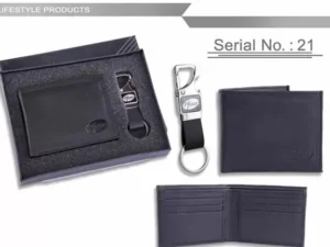 Leather Keyring Wallet Sets