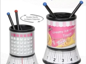 Pen Stand with Perpetual Calendar